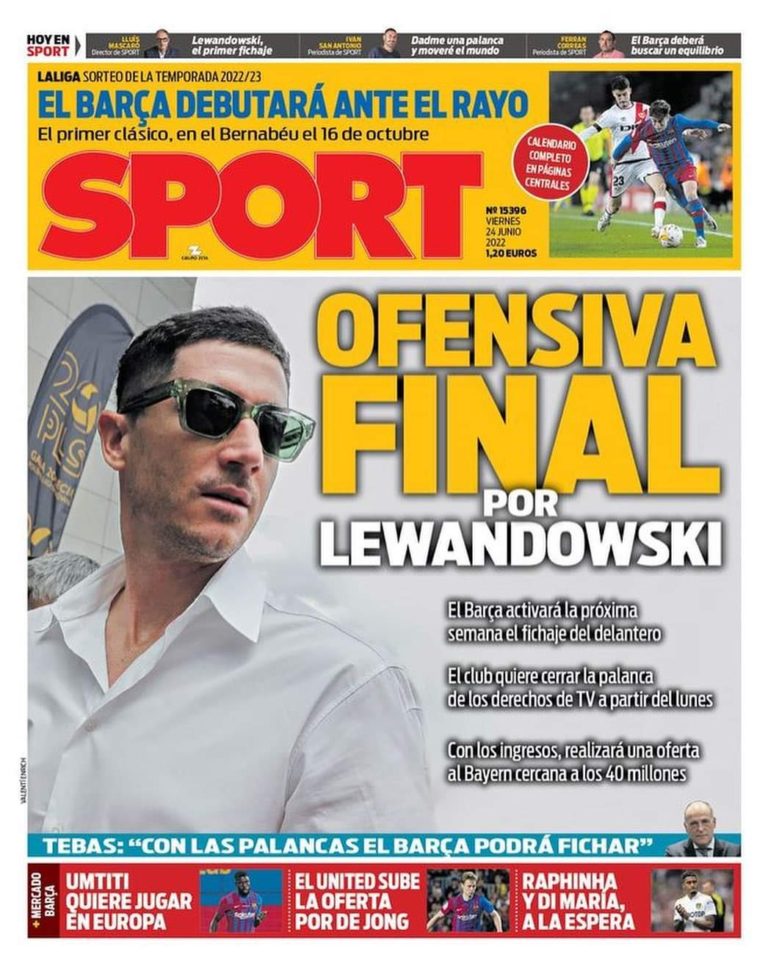 Estas Son Las Portadas De La Prensa Deportiva De Hoy De Junio