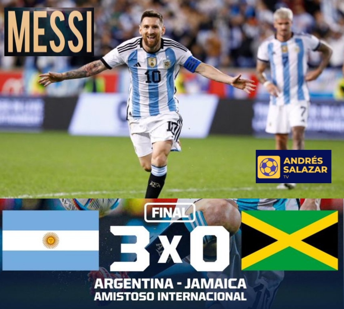 Argentina derrota a Jamaica en Amistoso Internacional Argentina