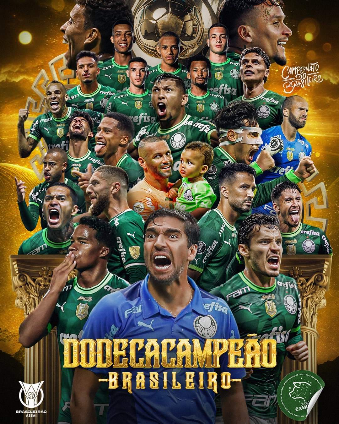 ¡Palmeiras campeón fútbol Brasileño 2023! 🇧🇷 🏆