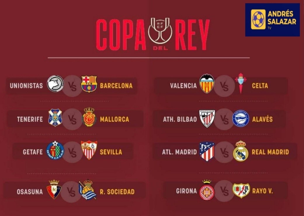 Así quedaron los cruces de los octavos de final de la Copa del Rey ...