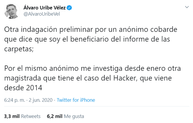 Uribe twitter