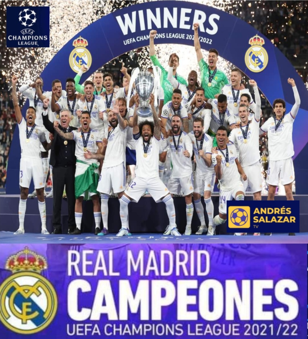 Real Madrid campeón de la UEFA Champions League 2021/22 | Colombia ...