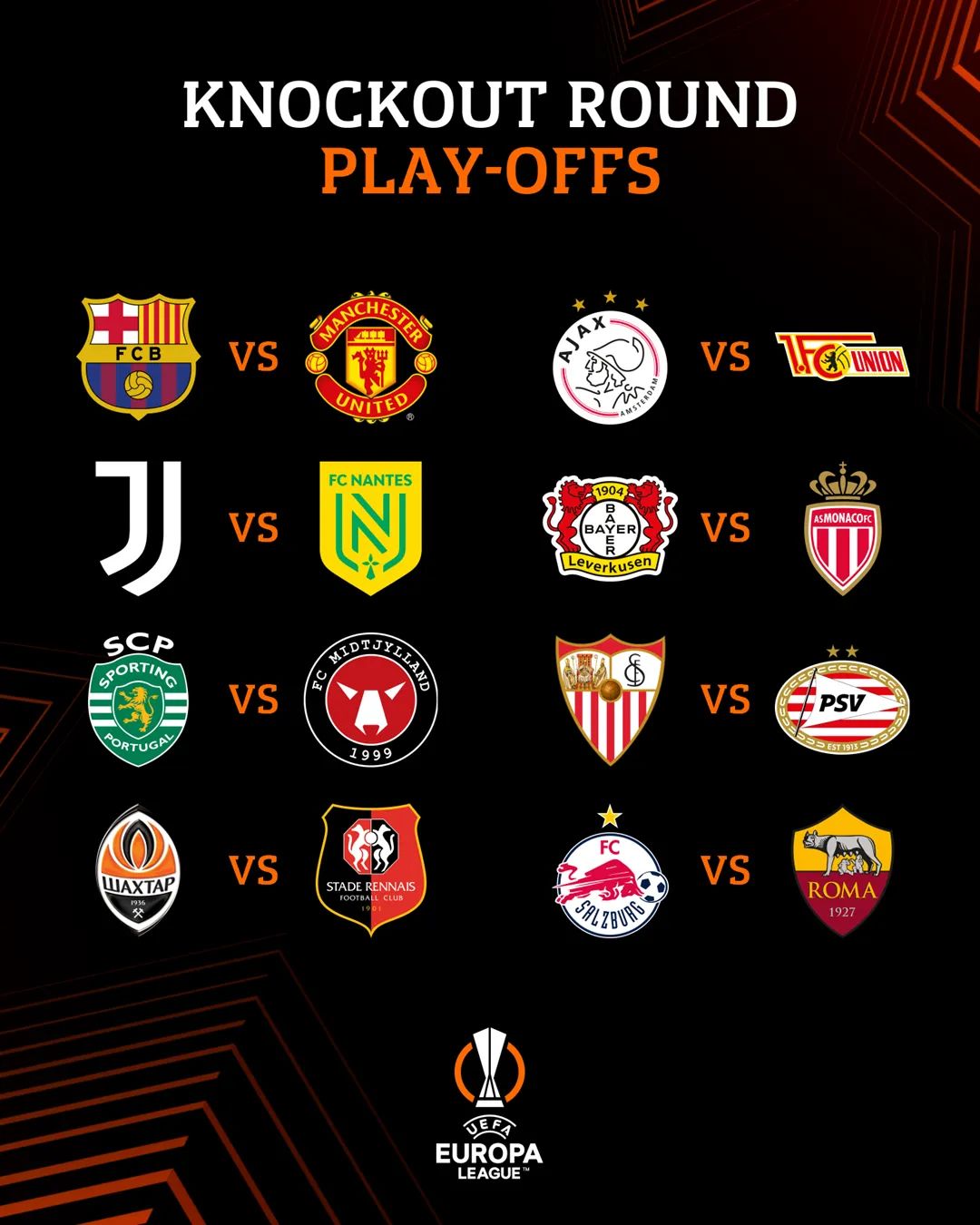 Así se jugarán los playoffs de la Europa League 2022/23 Colombia