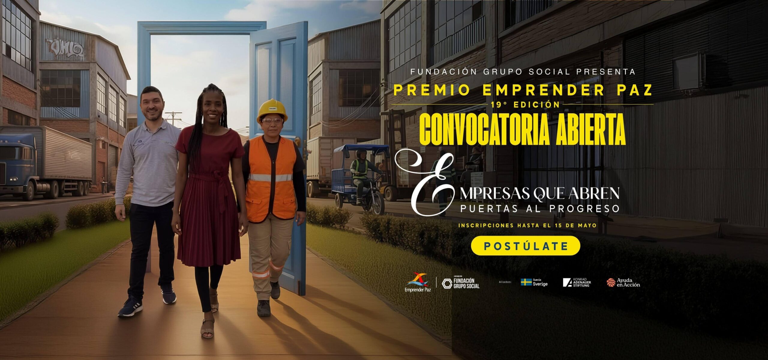 Faltan 4 días para que el cierre de las postulaciones al Premio Emprender Paz 2026