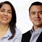 Luisa González y Daniel Noboa.