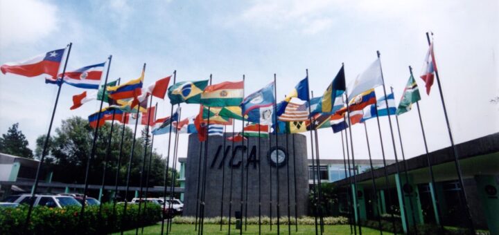 Imagen de la sede central del IICA, en Costa Rica.