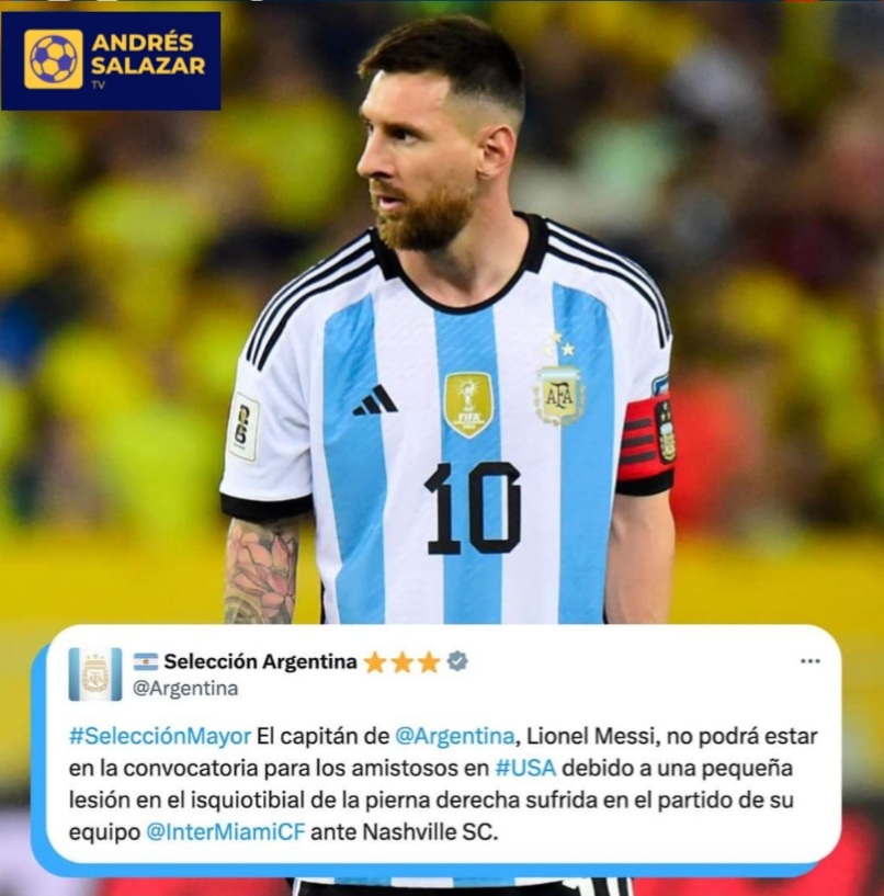 ¡ATENCIÓN! Leo Messi se pierde la fecha FIFA por lesión
