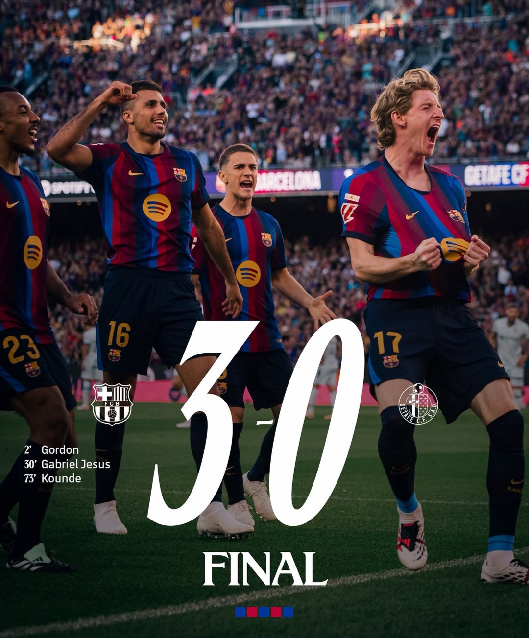 Nueva victoria Blaugrana para seguir líderes en LaLiga