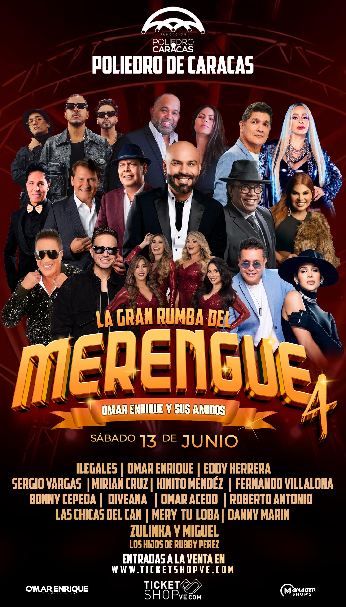 Arranca primera preventa para «La Gran Rumba del  Merengue 4»
