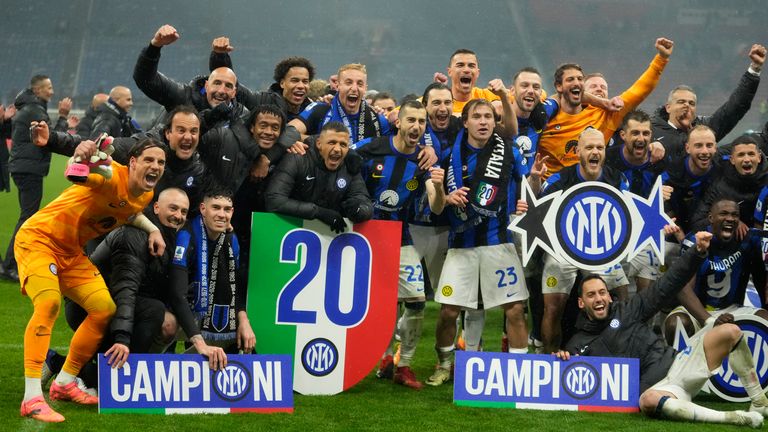 Inter se proclamó campeón de la Serie A de Italia
