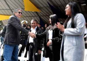 El presidente Guillermo Lasso participó en un evento en Carapungo, al nororiente de Quito, donde reveló la temática de las preguntas del referendo.