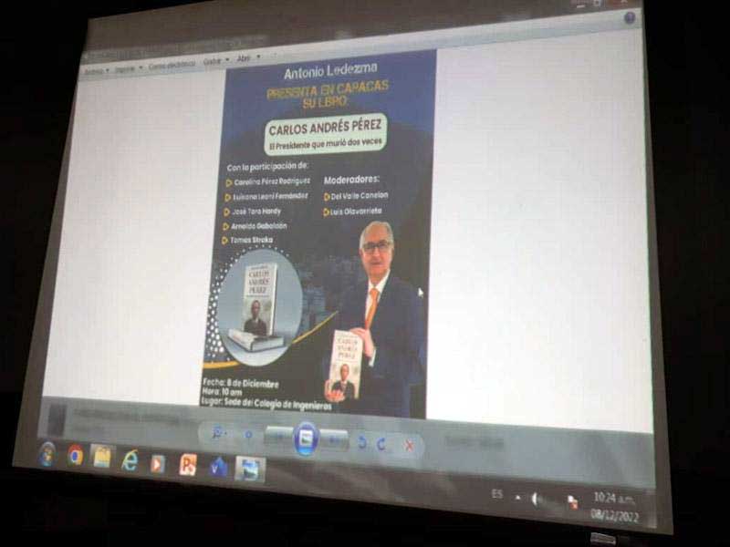 Antonio Ledezma presenta su libro