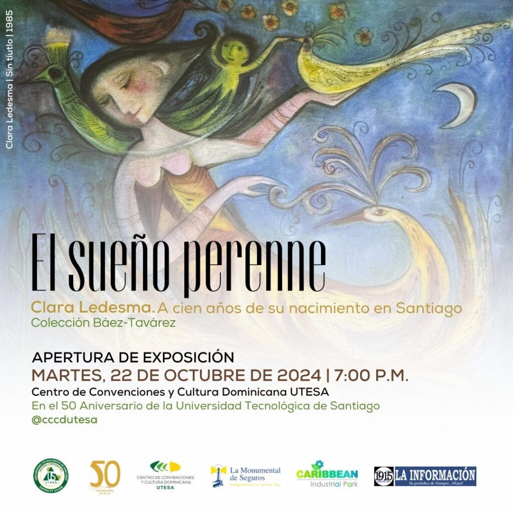 Invitación El sueño perenne Clara Ledesma UTESA 2024