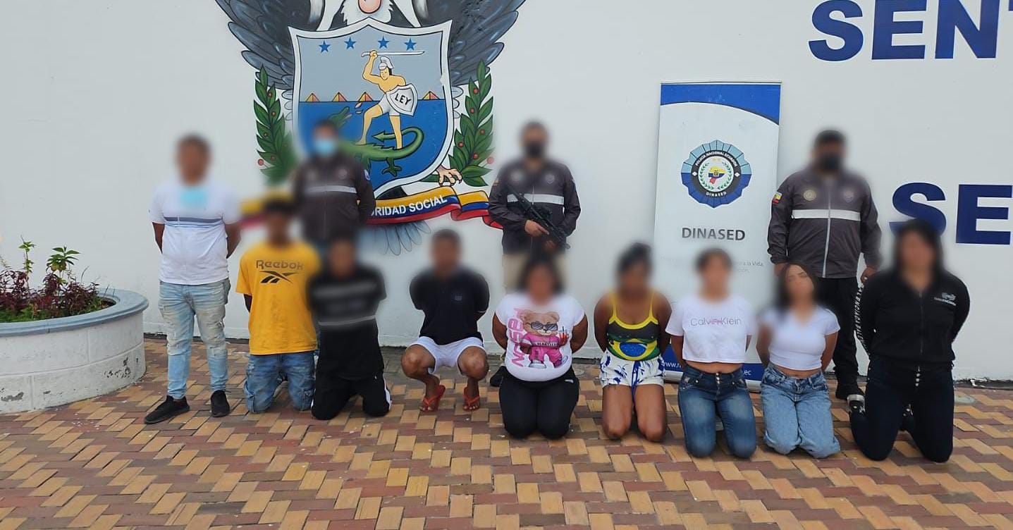 Nueve sujetos aprehendidos, presuntamente implicados en el delito de asesinato en Tungurahua