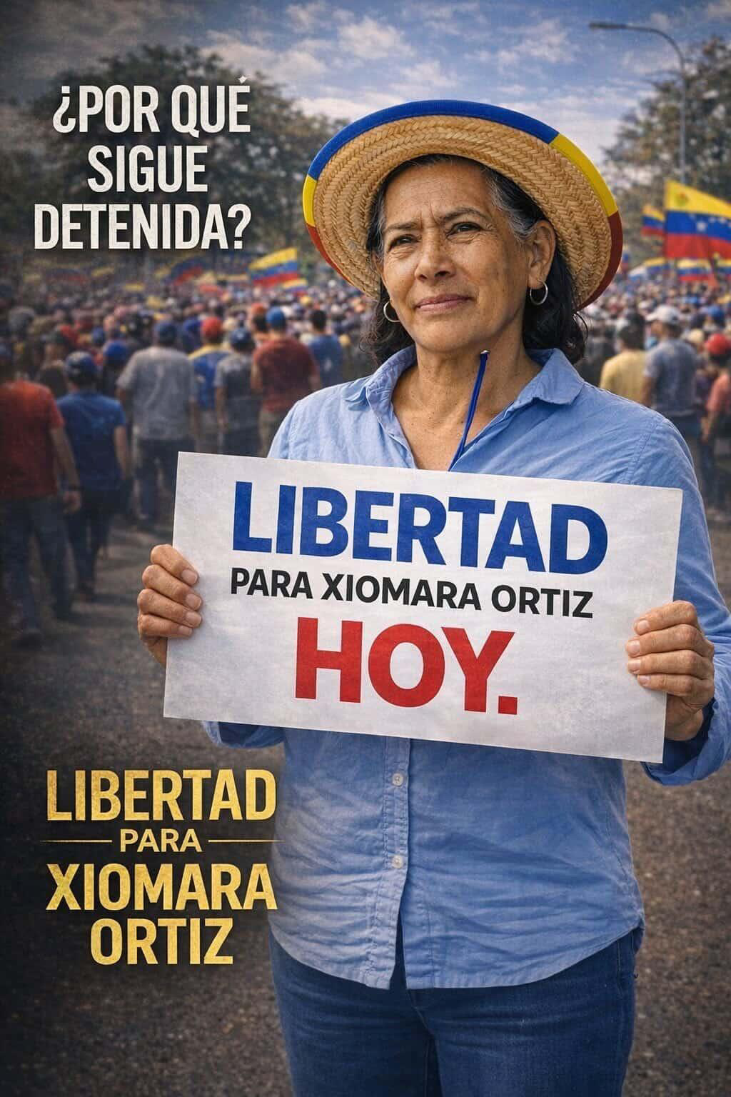 Activista José Rafael Cordero Sánchez denuncia la detención arbitraria de la dirigente opositora Xiomara Ortiz