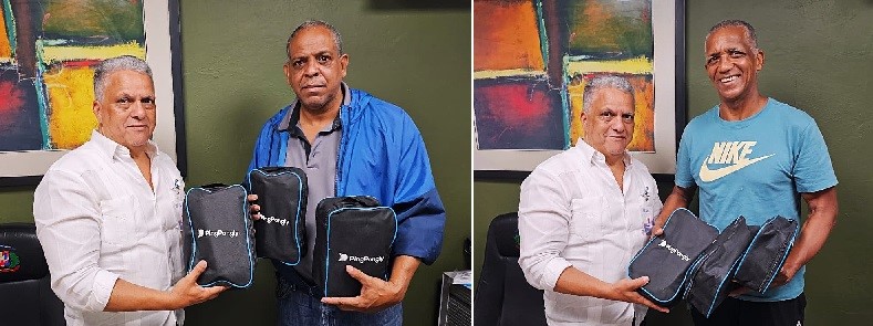 MIDEREC-Santiago entrega utilería de tenis de mesa a clubes