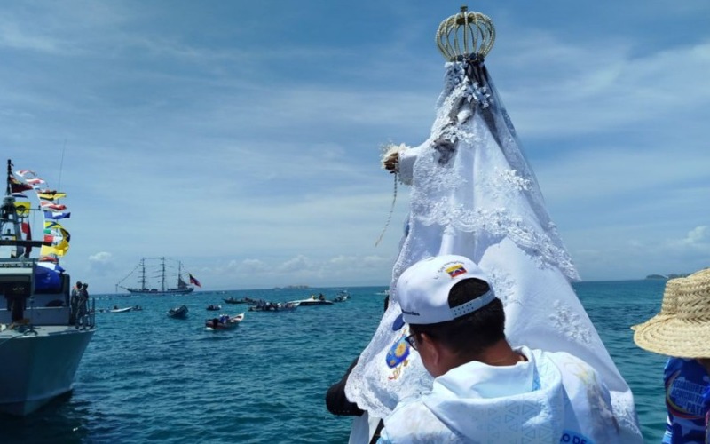 Pampatar celebra 29 años de la tradicional procesión marítima en honor a la Virgen del Valle