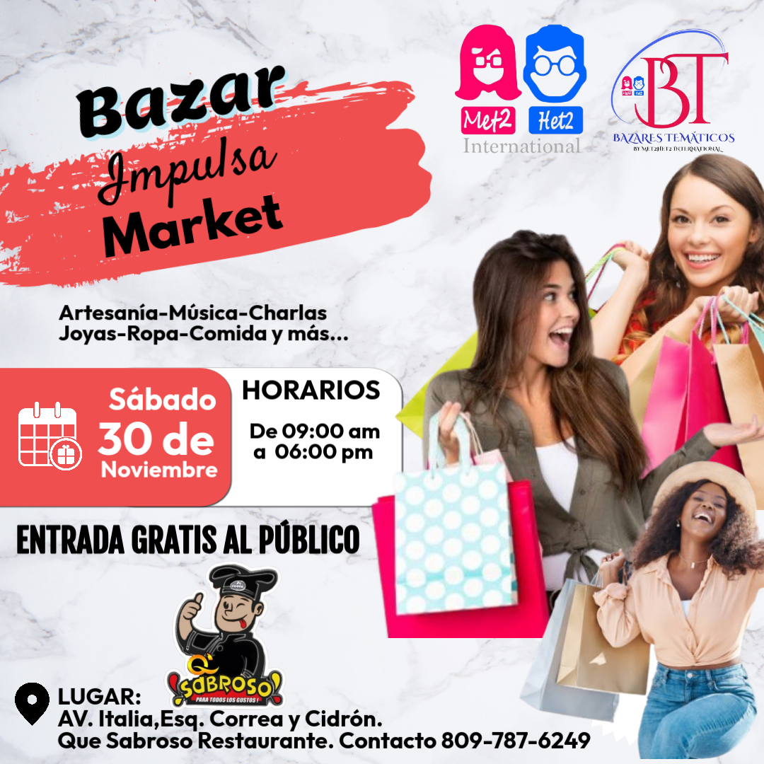 La Organización Met2Het2 International presenta el «Bazar Impulsa Market»