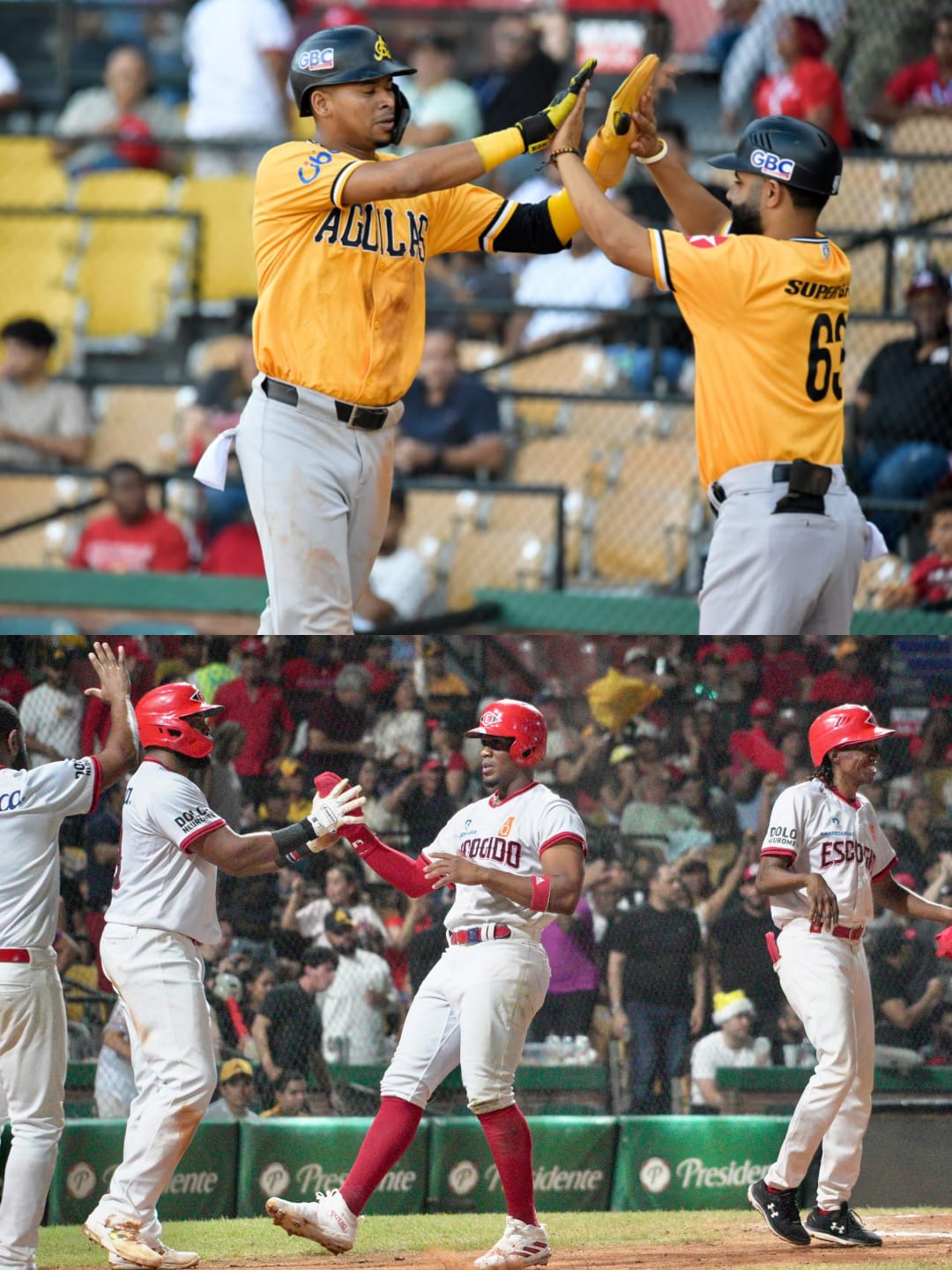 Águilas ganan primero y Escogido reacciona en doble cartelera