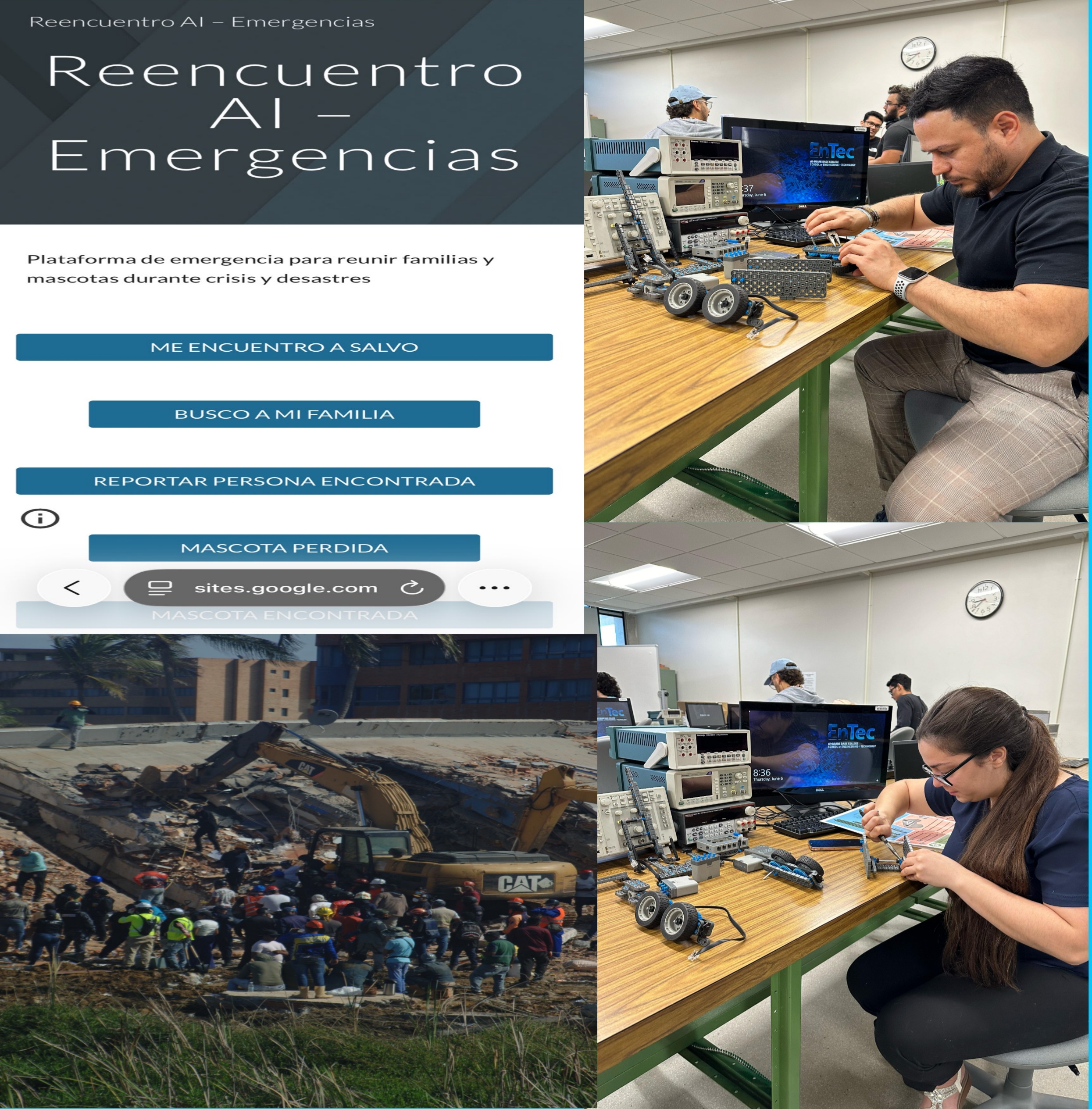 Reencuentro AI: la Inteligencia Artificial como solución para lograr el reencuentro de familiares separados por los terremotos del 24 de junio en Venezuela.