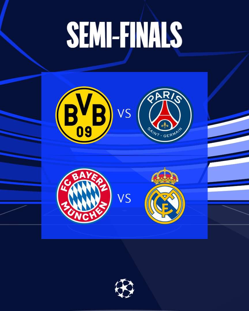 ¡Así quedaron definidas las semifinales de la UEFA Champions League! 🏆