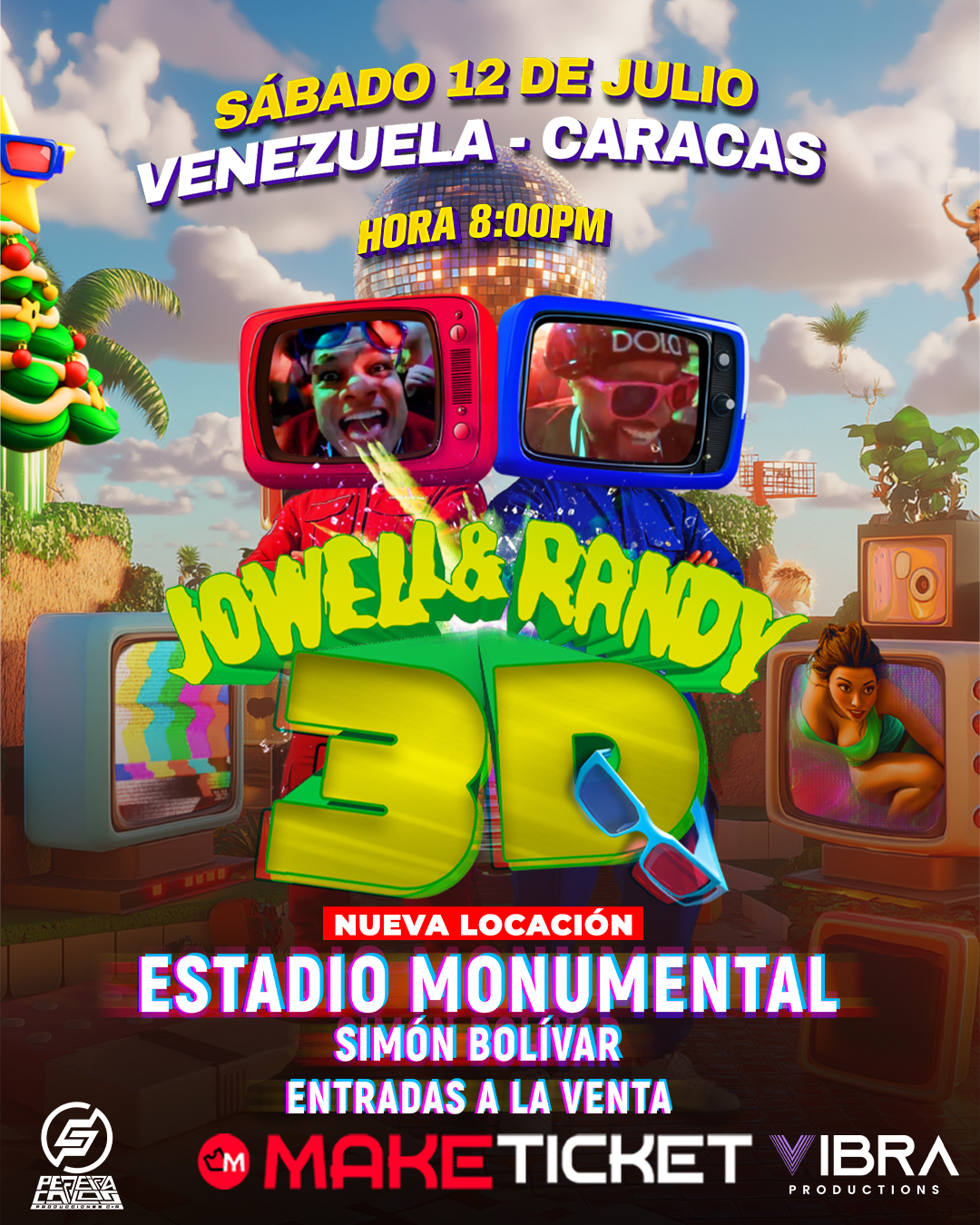 ¡Jowell y Randy en 3D: La Experiencia Inigualable se Traslada al Estadio Monumental Simón Bolívar!
