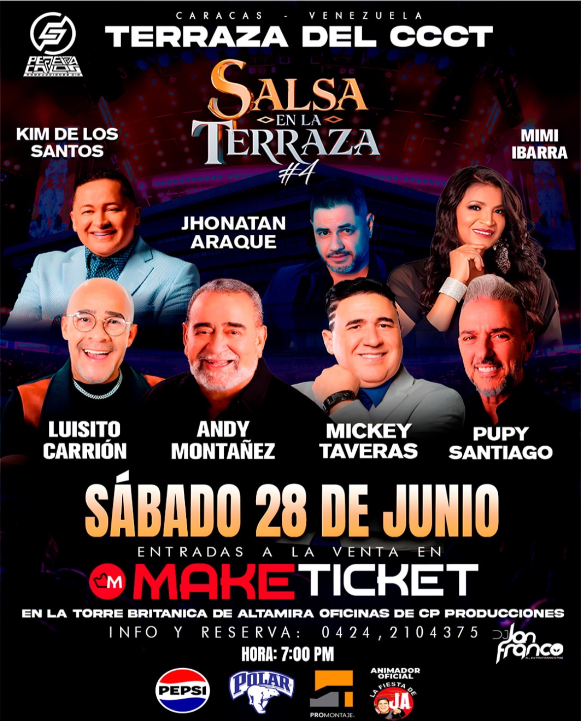 CP Producciones presenta “Salsa en la Terraza #4” el 28 de junio con grandes artistas